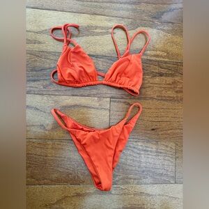 Sommer swim orange bikini